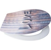 Toilettendeckel mit Liebesmotiv