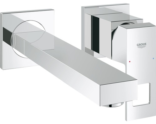 GROHE Waschtischarmatur Unterputz EUROCUBE chrom ohne Unterputzgrundkörper 23447000 Grohe Logo Wandarmatur