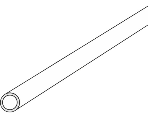 Kunststoff Rundrohr Ø außen: 6 mm, Ø innen: 5 mm, Länge: 1000 mm weiß Rohr