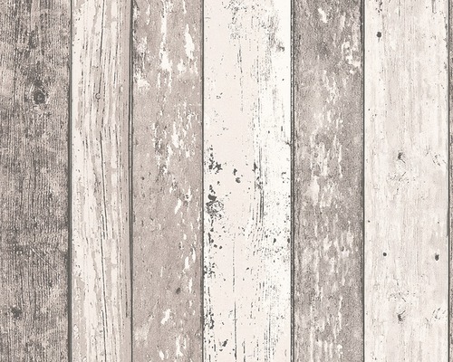 Vliestapete 8550-53 Best of Wood'n Stone Zaun beige braun Tapete mit Holzplanken-Design