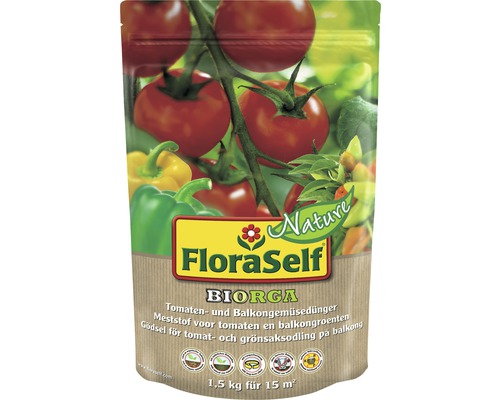 Tomatendünger und Balkongemüsedünger FloraSelf Nature BIORGA organischer Dünger 1,5 kg