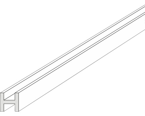 Kunststoff H-Profil 7,0x3,5x1000 mm weiß
