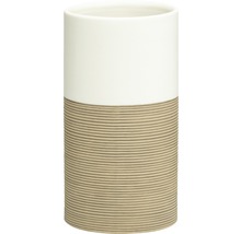 Zylindrischer Übertopf mit horizontalem Liniendesign