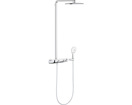 Duschsäule inkl. Thermostat GROHE Rainshower System SmartControl Mono 360 moon white 26361LS0