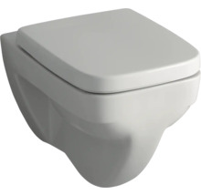 Wand-WC GEBERIT Renova Plan Flachspüler mit Spülrand weiß KeraTect® Spezialglasur ohne WC-Sitz 202160600-thumb-1