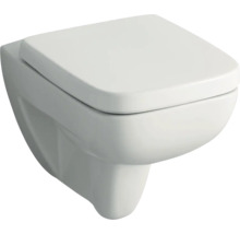 Wand-WC GEBERIT Renova Plan Tiefspüler ohne Spülrand weiß ohne WC-Sitz 202170000-thumb-1