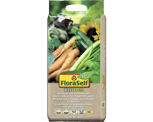 Hochbeet- & Gemüsedünger FloraSelf Nature BIORGA 4 kg organischer Dünger vegan Hochbeet- & Gemüsedünger FloraSelf Nature BIORGA 4 kg organischer Dünger vegan