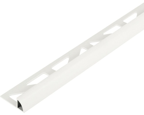Viertelkreis-Abschlussprofil Dural Durondell DRP 1230 weiß Länge 250 cm Fliesenabschlussprofil aus Kunststoff