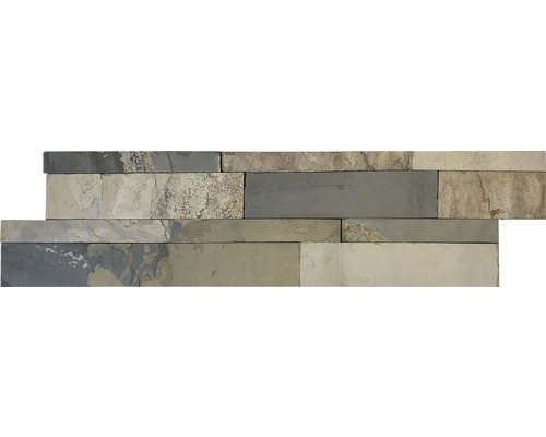 Wandverblender Naturstein Schiefer indian Autumn 15 x 60 cm