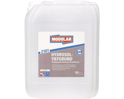 Modulan Hydrosol Tiefengrund in einem 10 Liter Kanister für Universal Grundierungen.