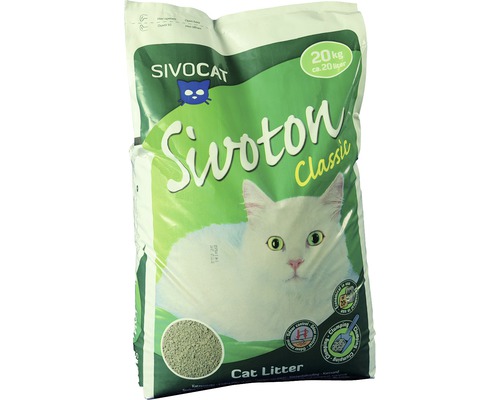 Katzenstreu SIVOCAT Sivoton Classic 20 l, Klumpstreu Sivocat Sivoton Classic Katzenstreu, 20 Kilogramm