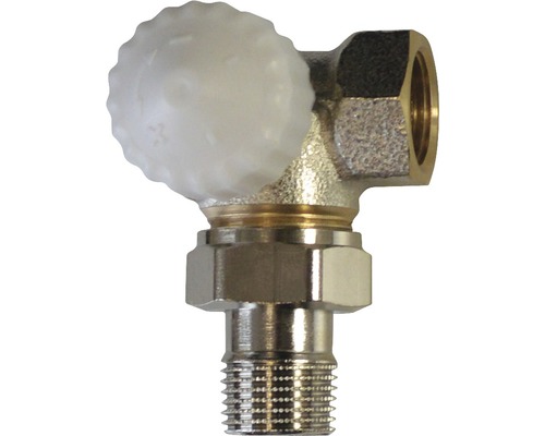 Eckventil mit Thermostatkopf zur Heizkörpermontage