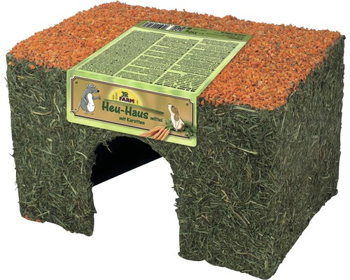 Heu-Haus JR FARM Karotte mittel 350 g Heuhaus für Kleintiere mit Karotten