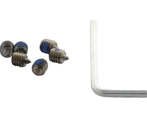 Innensechskantschrauben M6x8 mm zur Montage für Türdrücker mit Schlüssel 6 Stück Madenschrauben Set mit Innensechskantschlüssel