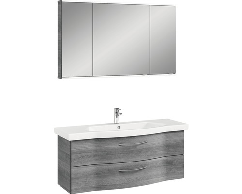 Badezimmer Waschtisch mit Unterschrank und Spiegelschrank