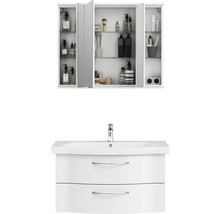 Badezimmerset mit Spiegelschrank und Waschbeckenunterschrank
