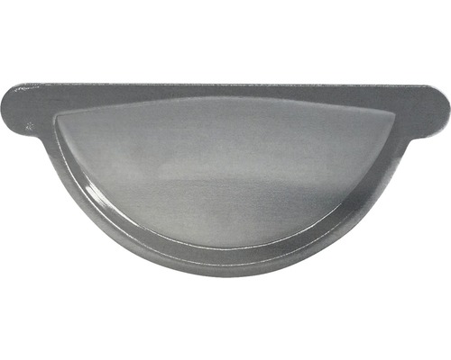 PRECIT Rinnenendstück Stahl halbrund Magnelis® grau NW 125 mm