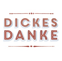 Schriftzug Dickes Danke