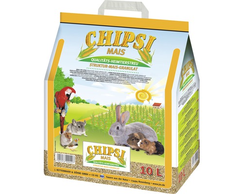 Heimtierstreu JRS Chipsi Mais 10 l Chipsi Mais Qualitäts-Heimtierstreu Struktur-Mais-Granulat 10 Liter