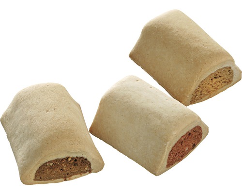 Hundeergänzungsfutter Allco Beef-Cake-Mix 10 kg Drei Hundesnacks mit unterschiedlichen Füllungen.