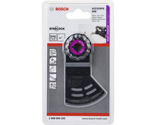 Bosch AYZ 53 BPB BIM Multimaterial Sägeblatt Verpackung