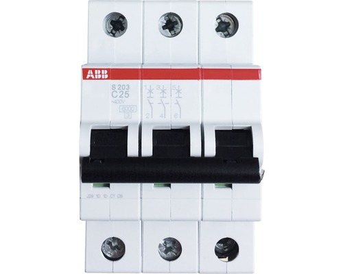 ABB S203-C25 25A Sicherungsautomat C 3-polig
