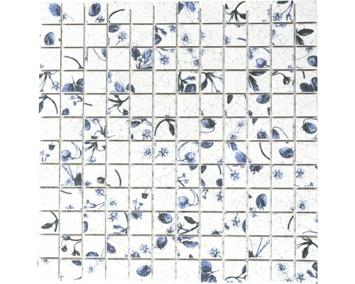 Keramikmosaik CG SB09 weiß/blau 30x30 cm-0