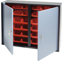 Hängeschrank Küpper Hammerschlag-Silber 800 mm 36 Boxen, 2 Türen