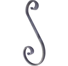 Metallornament in S-Form für dekorative Zwecke