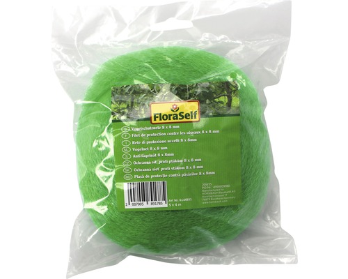 FloraSelf Vogelschutznetz 8 x 8 mm im Paket