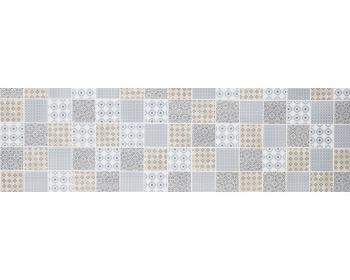 Fliesenmuster mit geometrischen und floralen Motiven