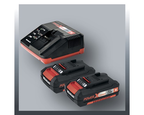 Einhell Ladegerät und zwei Akkus