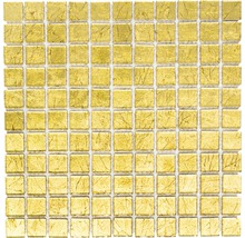 Glasmosaik CM 4GO10 gold 30x30 cm-thumb-0