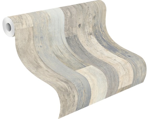 Tapetenrolle mit Holzplankenmuster