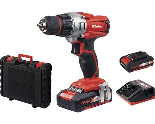 Einhell Akku-Bohrschrauber mit Akku, Ladegerät und Werkzeugkoffer
