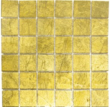 Glasmosaik CM 4GO20 gold 30x30 cm-thumb-0