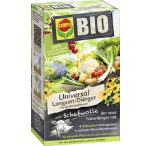 Universal Langzeitdünger COMPO BIO mit Schafwolle 100% natürliche Inhaltsstoffe 2 kg, für alle Gartenpflanzen, 5 Monate Langzeitwirkung-thumb-0