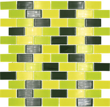 Mosaikfliesen aus Glas, rechteckig angeordnet