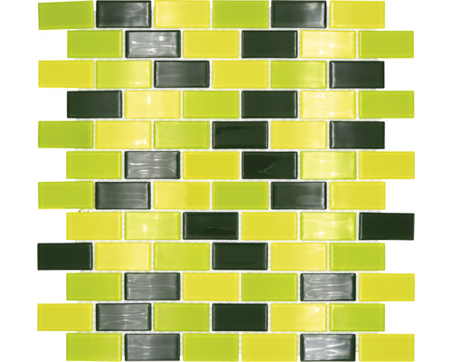 Mosaikfliesen aus Glas, rechteckig angeordnet