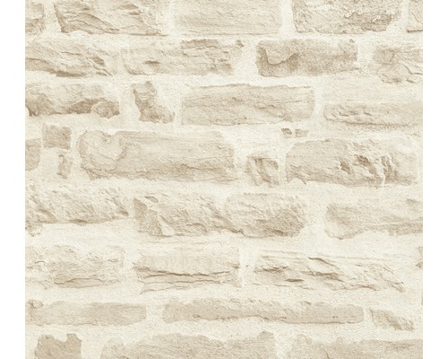 Vliestapete 35580-3 Best of Wood'n Stone 2 Stein creme Tapete mit Steinmauer-Optik