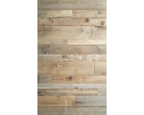 Barnwood Echtholzpaneel Montreal Natural, Pack = 0,80 m² Holzverkleidung aus recyceltem Altholz für Wandgestaltung
