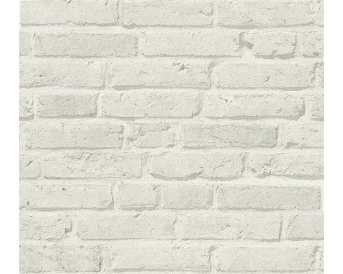 Vliestapete 35581-4 Best of Wood'n Stone 2 Mauerstein hellgrau Tapete mit Ziegelmuster