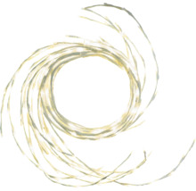 LED-Lichterkette spiralförmig aufgerollt
