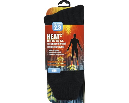Heat Quadrat Socks Men Schwarz Gr. 40-45