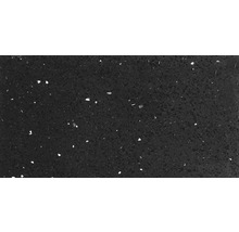 Quarzstein Wand- und Bodenfliese schwarz poliert 45 x 90 cm