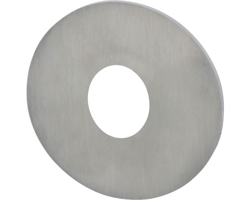 Drückerrosettenpaar Plano rund edelstahlfarben/lackiert für Türdrücker Ø 55 mm Scheibe aus Metall mit Loch in der Mitte