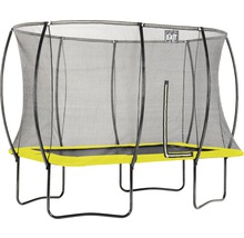 Trampolin EXIT Silhouette mit Sicherheitsnetz 214x305 cm lime