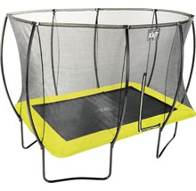 Trampolin EXIT Silhouette mit Sicherheitsnetz 214x305 cm lime
