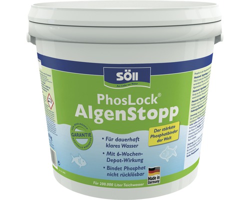 PhosLock AlgenStopp Söll 10 kg Söll PhosLock AlgenStopp im Eimer für 200.000 Liter Teichwasser