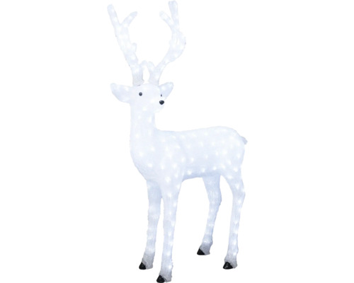 Weihnachtsdekoration stehender Hirsch mit Beleuchtung